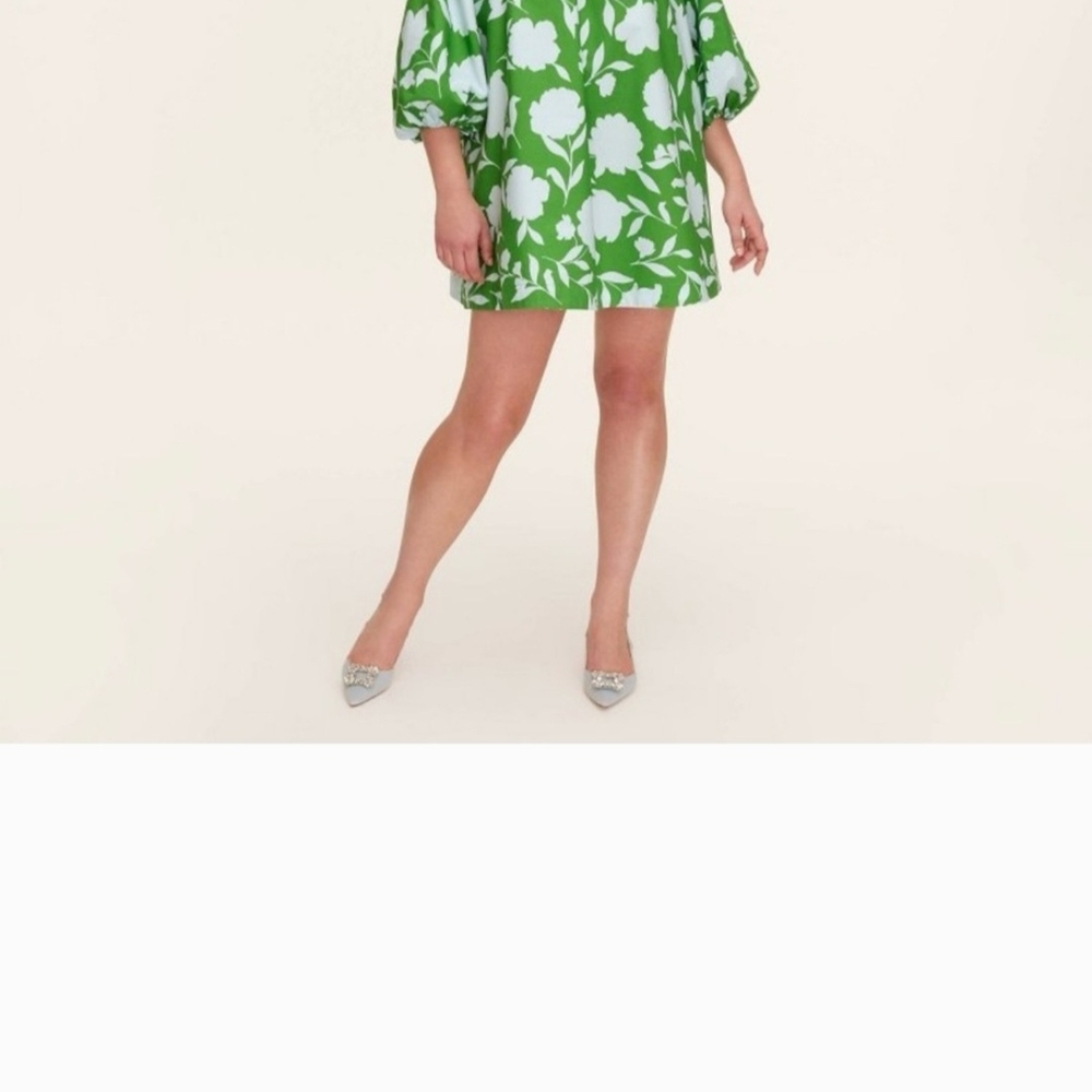 Kate Spade Green Floral Mini Dress